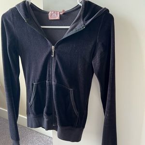 Juicy Couture black tracksuit zip up